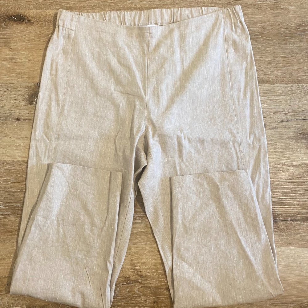 J Jill Linen Stretch Trousers Women's M - Picture 2 of 11